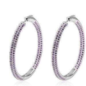 Unknown Jewelry - Purple Hoop Earrings Unknown Jewelry - Purple Hoop Earrings
